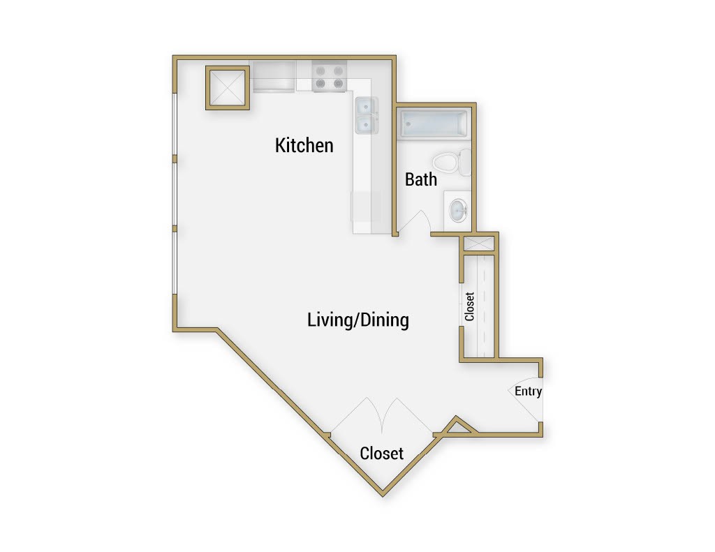 Floor plan layout diagram for Nob Hill